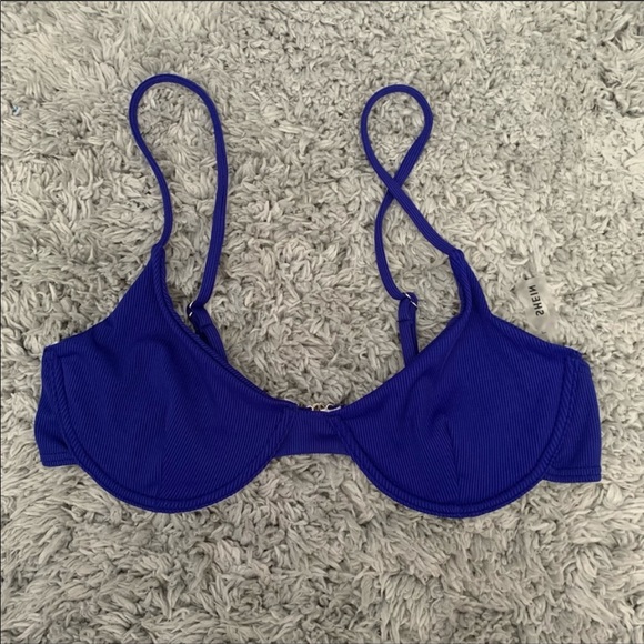 shein underwire blue bikini top - Picture 1 of 2